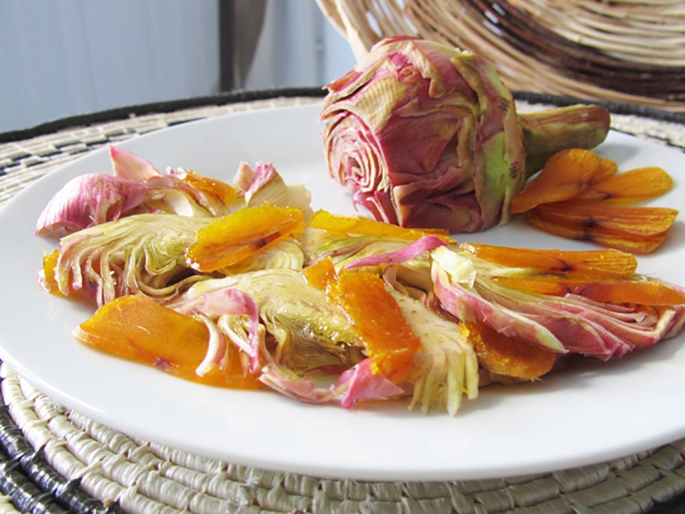 Ricetta con bottarga di muggine e carciofi